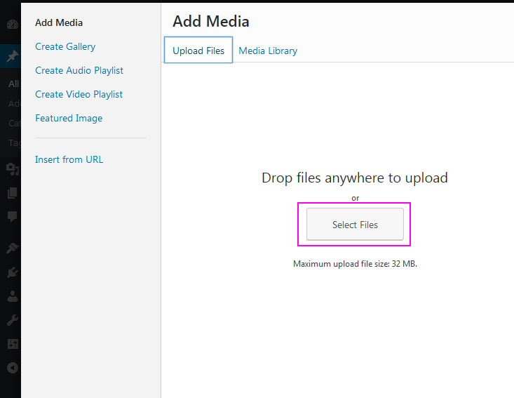 Adding media files