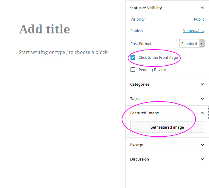 How to add featured image in Block WordPress editor