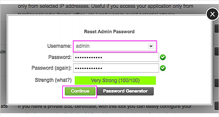 How to change password i WP
