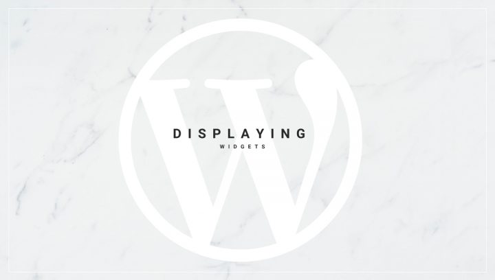 Displaying widgets in WordPress