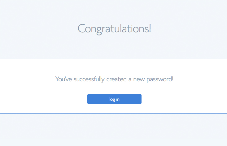 Start a blog - Bluehost account password created