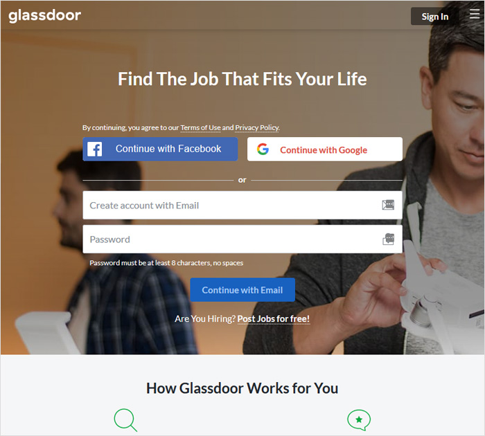 Find remote writing job with Glassdoor