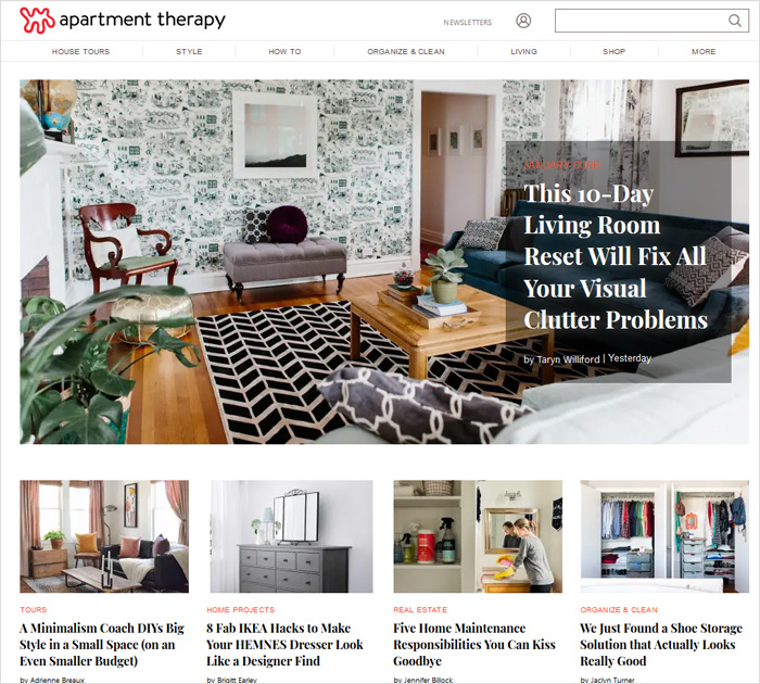 Apartment Therapy best blog to follow