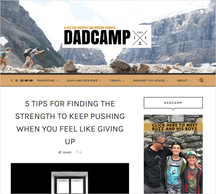 DadCAMP- dad blog