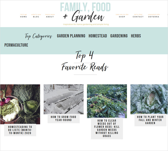 Family Food Garden - popular blogs