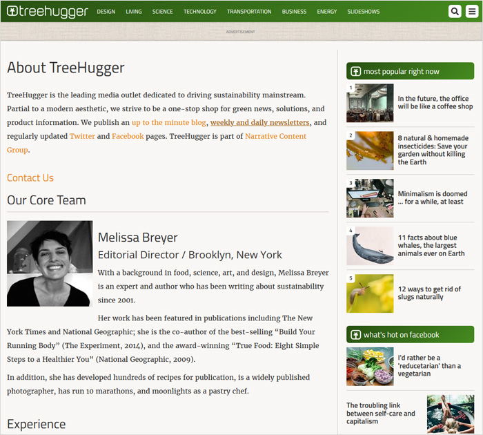 Treehugger.com - popular blogs