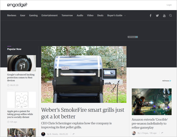 Engadget - technology blog