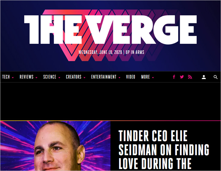 The verge tech blog