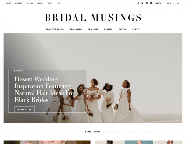 17 Best Wedding Blogs Ideas & Inspiration - Blog On Your Own