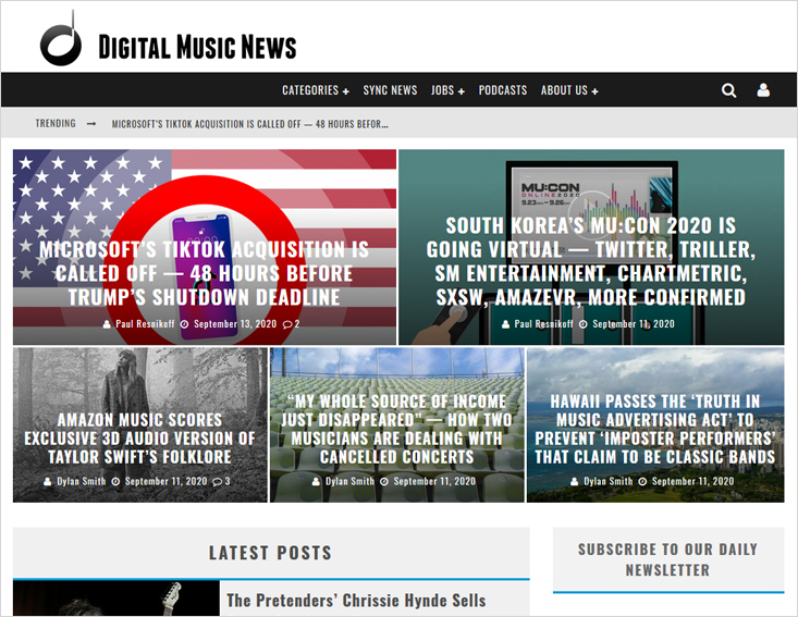 Digital Music News - music blogs