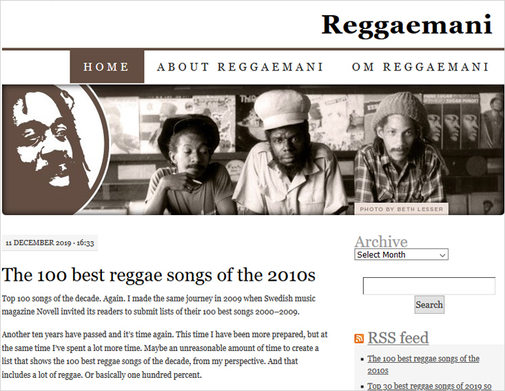Reggaemani - music blog