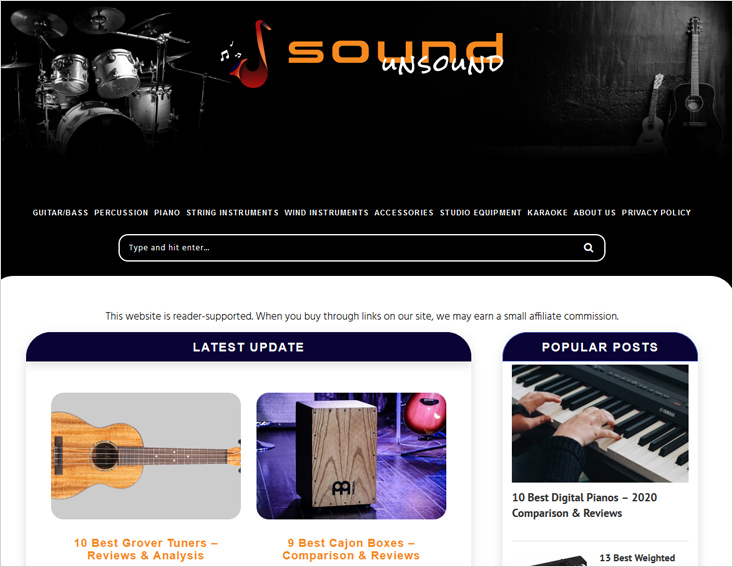 sound-unsound.com - music blogs