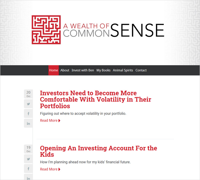 A wealth o fcommon sense - personal finance blog