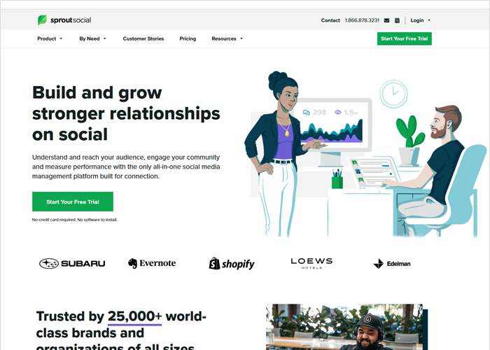 Sproutsocial site screen shot