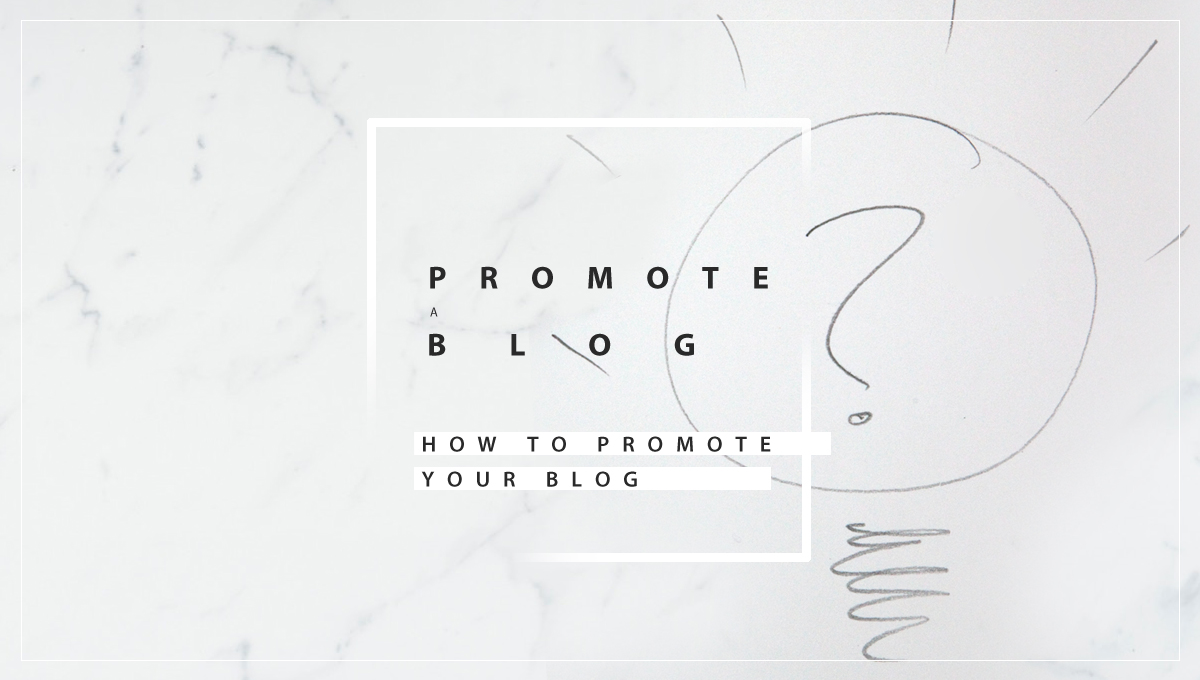 Pencil on a marble background with the inscription: How to promote your blog