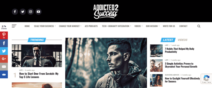 addicted2success homepage