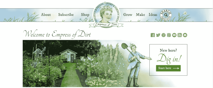 empress of dirt gardening blog home page