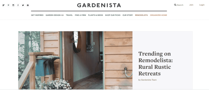 Gardenista Gardening Blog Home Page