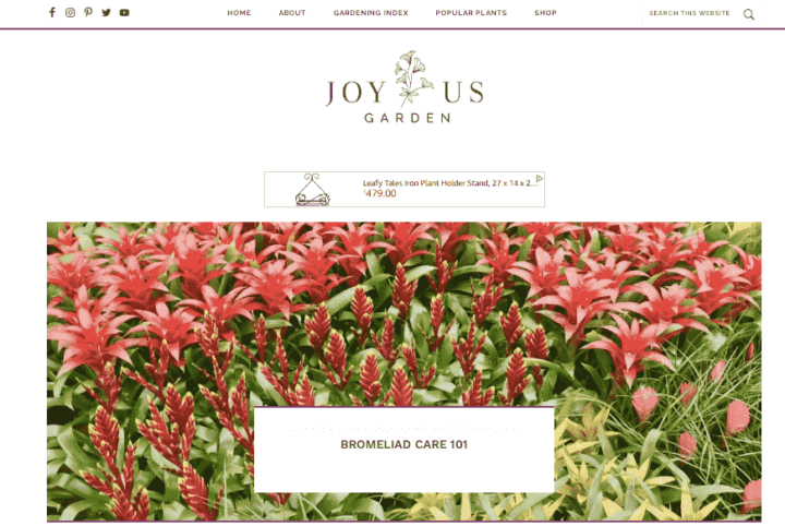 Joy Us Garden Gardening Blog Home page