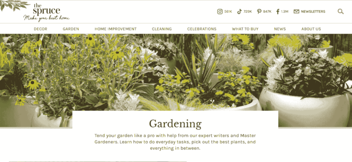 The Spruce Gardening Blog Page