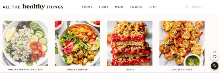 all the healthy things recipe website