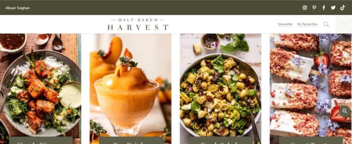 half baked harvest recipe website