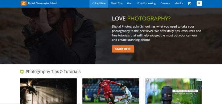 Digital Photography School Home Page