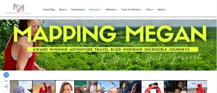 Mapping Megan Travel Blog Home Page