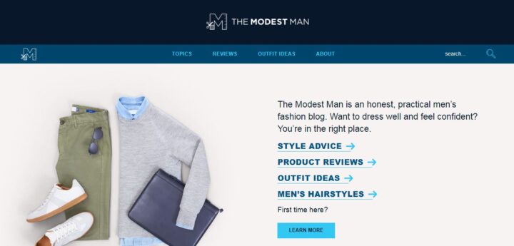 The Modest Man Male Blog Home Page