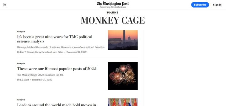 monkey cage political website home
