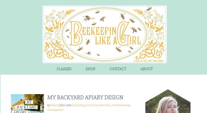 beekeeping like a girl blog homepage
