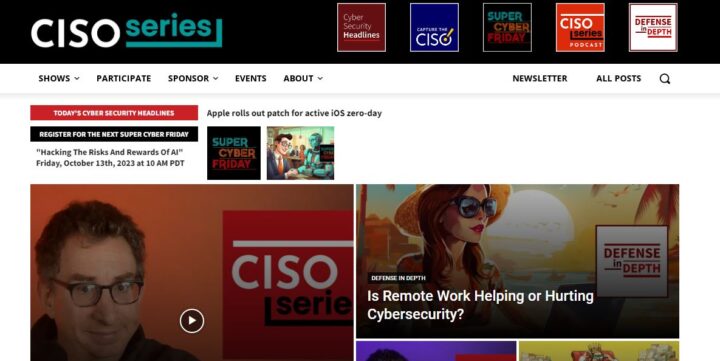ciso series website home page