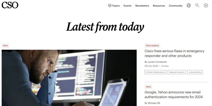 cso cybersecurity blog home page