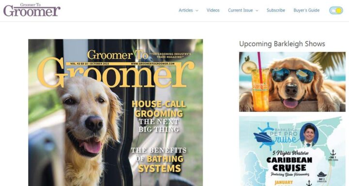 groomer to groomer pet website home page