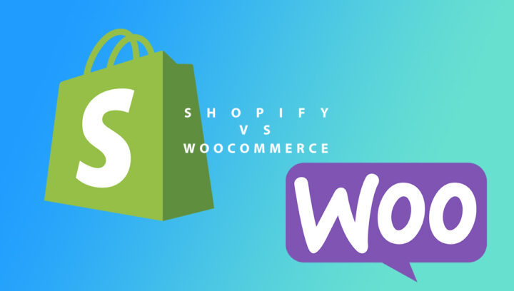 Shopify vs woocommerce logo