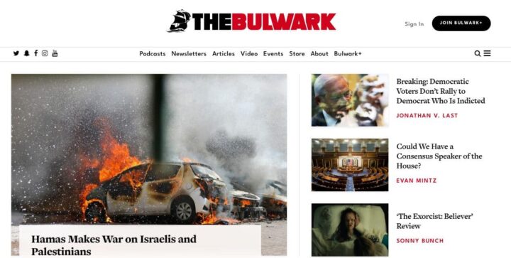 the bulwark political blog home