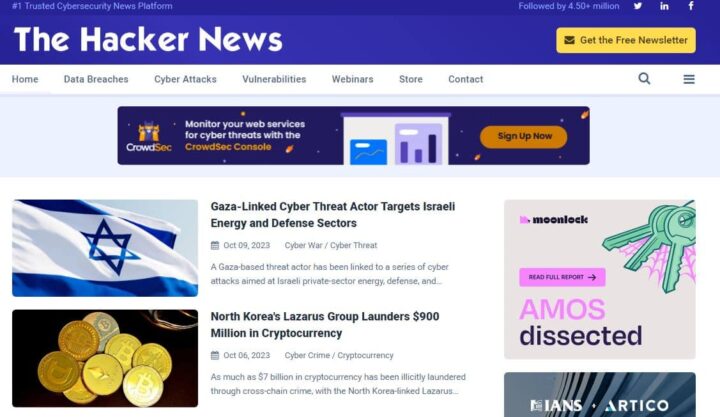 the hacker news cybersecurity website home