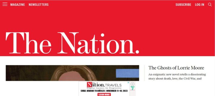 the nation political website home page