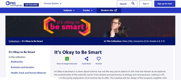 it's okay to be smart home page