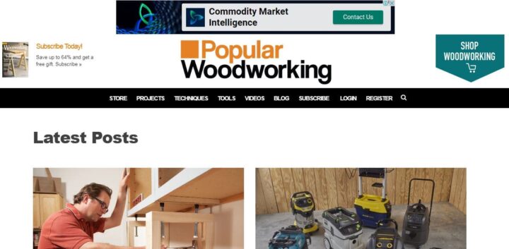 popular woodworking carpentry blog home page