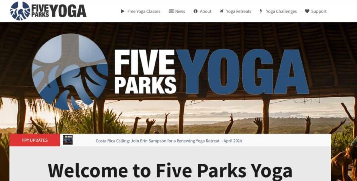 five parks yoga home page
