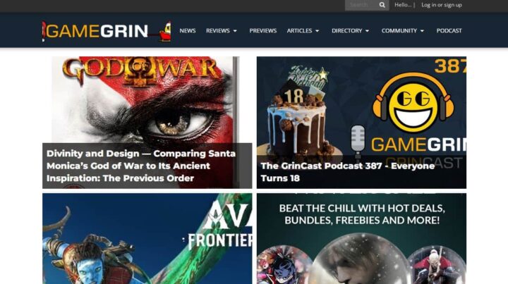 game grin gaming blog home page