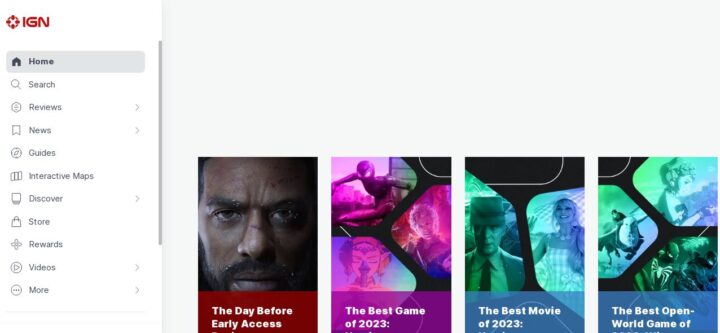 IGN home page